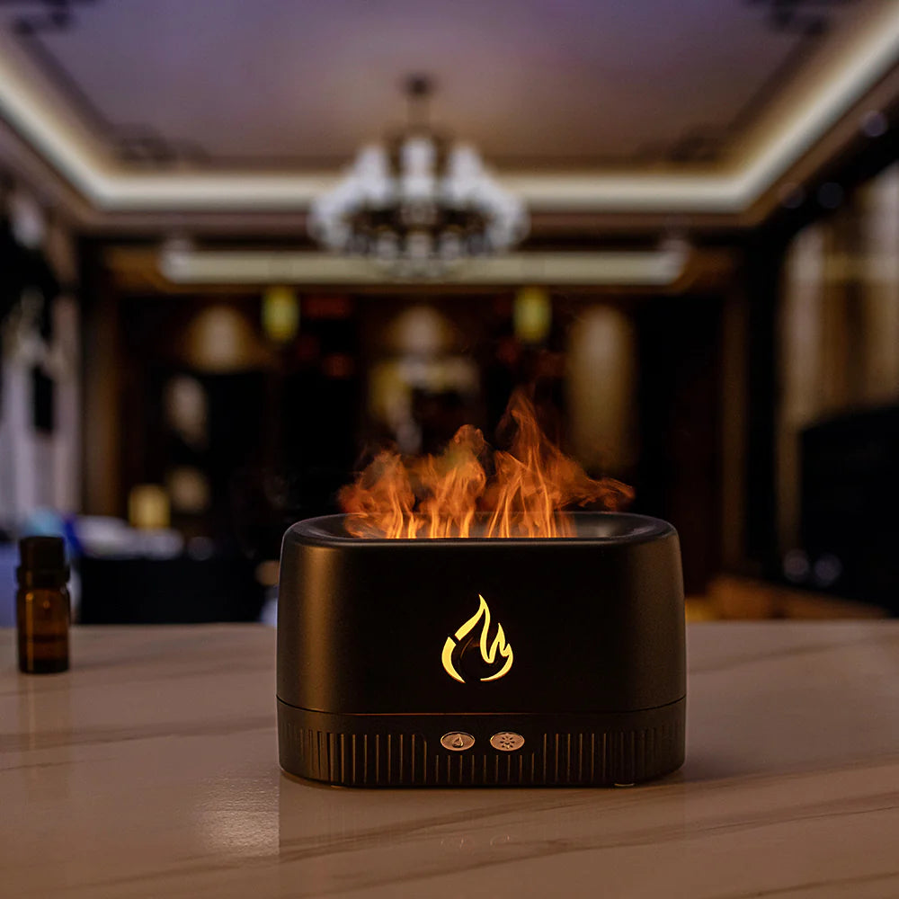 "Portable Aroma Flame Diffuser & Air Humidifier"