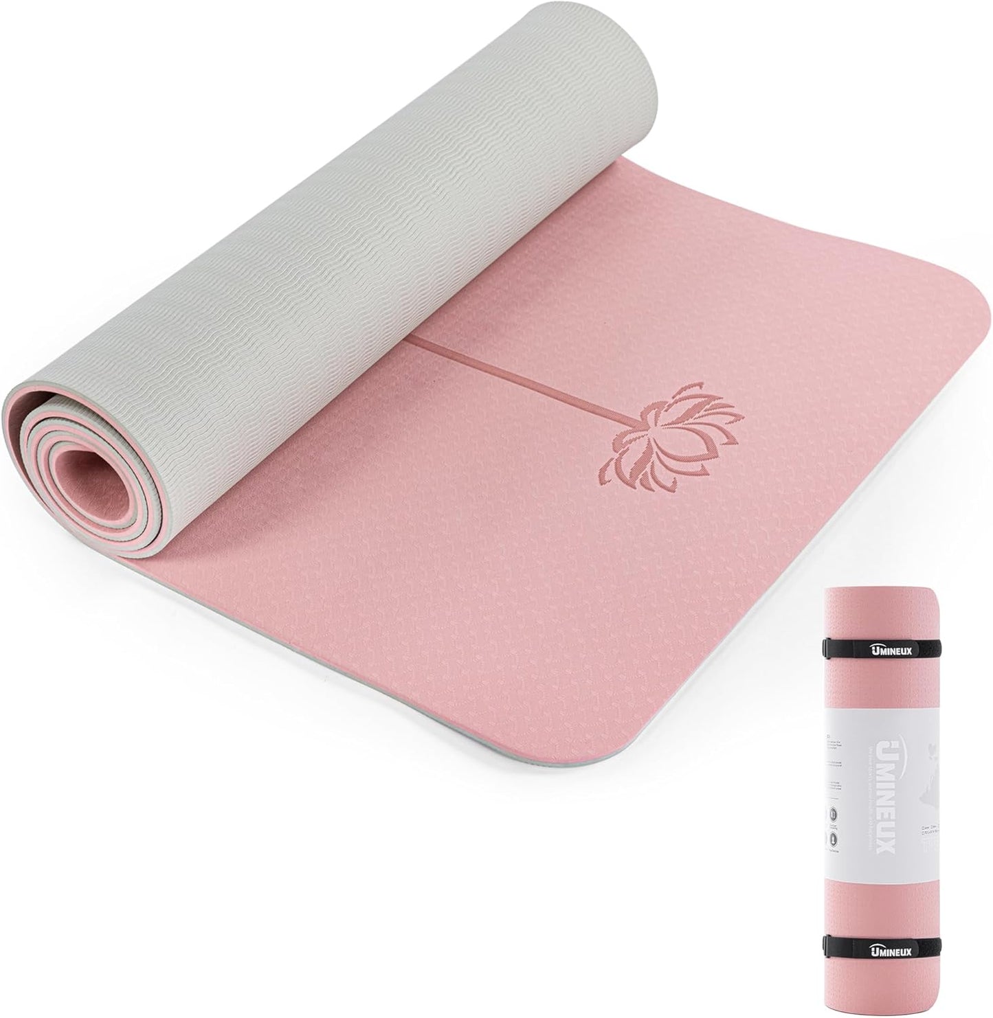 Premium Extra Thick Non-Slip Yoga Mat for Women - Eco-Friendly TPE with Carrying Sling & Storage Bag