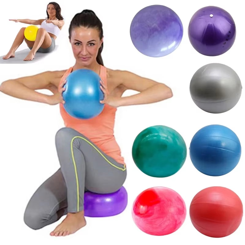 25cm Yoga Ball for Balance and Core Strength - Perfect for Pilates, Gym, and Indoor Fitness Training