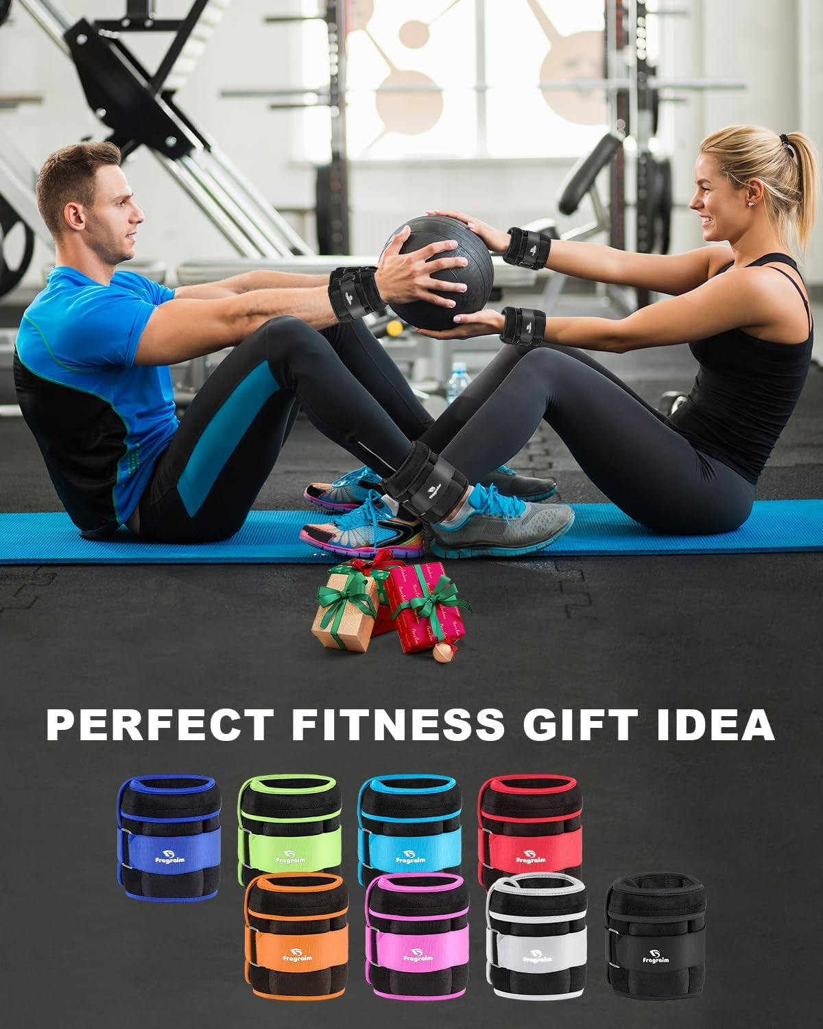Versatile Adjustable Ankle Weights (1-20 LBS) with Removable Weight | Perfect for Jogging, Gymnastics, Aerobics, and Physical Therapy