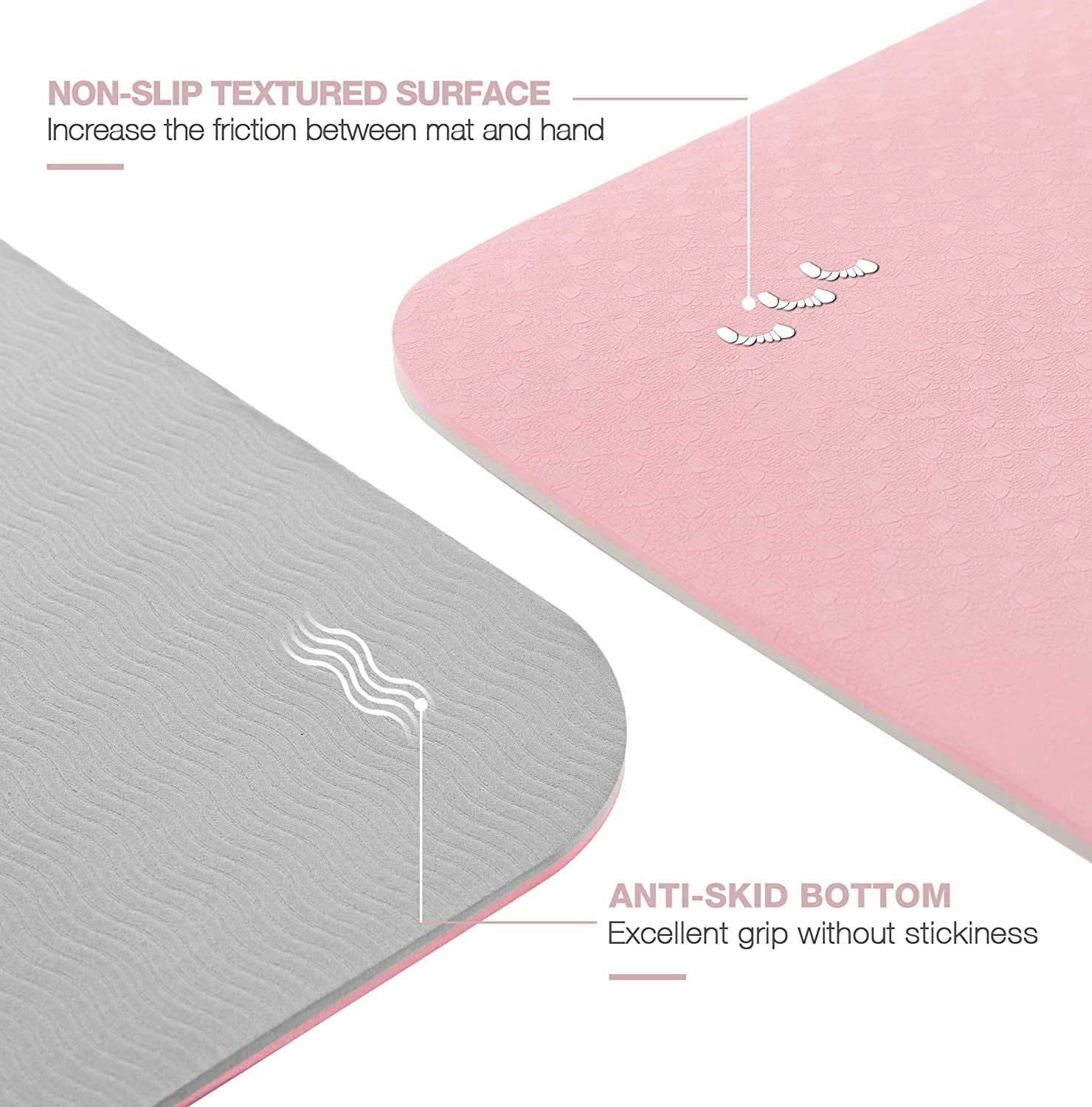 Premium Extra Thick Non-Slip Yoga Mat for Women - Eco-Friendly TPE with Carrying Sling & Storage Bag