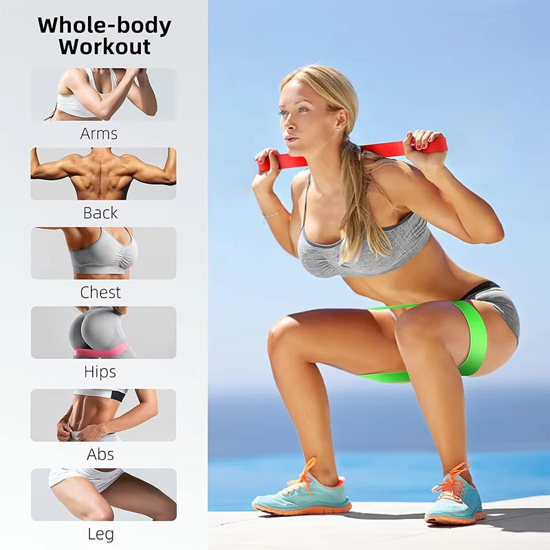 Versatile Resistance Bands for Yoga, Fitness, and Dance - Elastic Loop Stretch Band for Leg and Hip Training